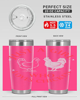 just a girl who loves chicken Style 3#- chicken- Tumbler