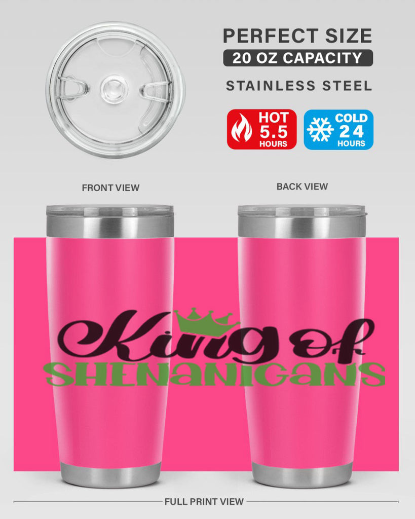 king Of Shenanigans Style 74#- St Patricks Day- Tumbler