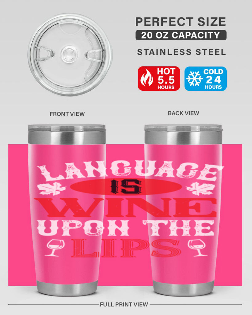 language is wine upon the 72#- wine- Tumbler