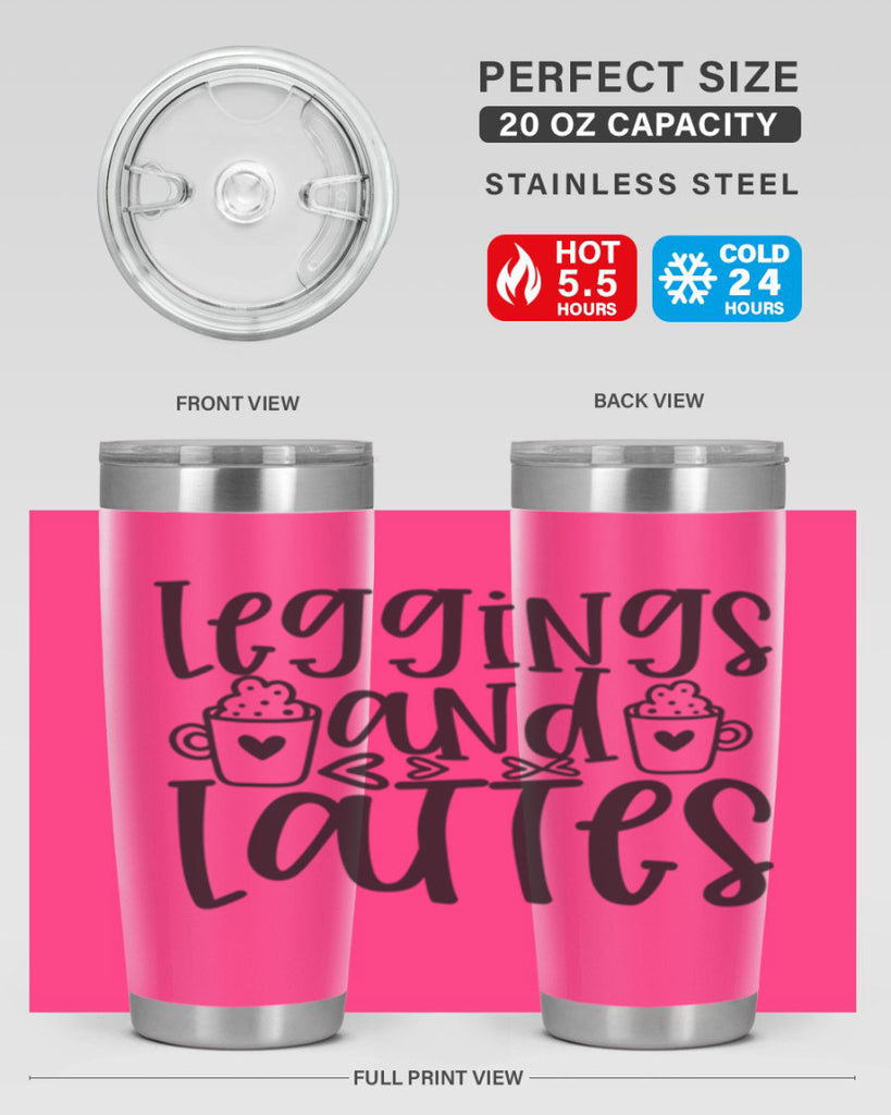 leggings and lattes 389#- mom- Tumbler