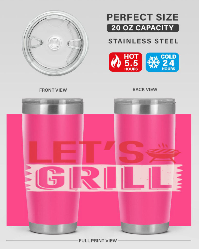 lets grill 25#- bbq- Tumbler