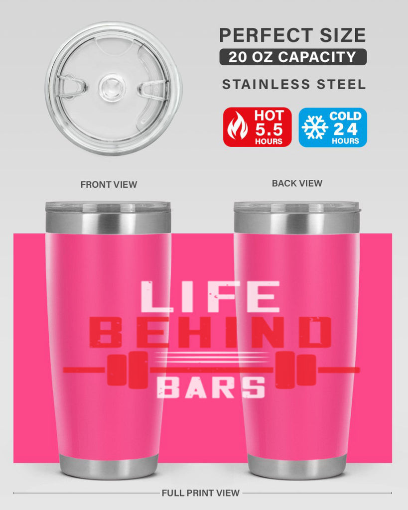 life behind bars 85#- gym- Tumbler