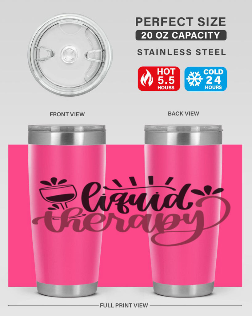 liquid therapy 44#- wine- Tumbler