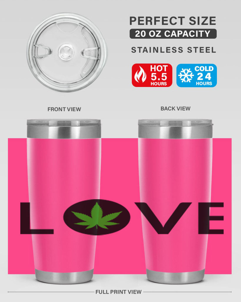 love cannabis 189#- marijuana- Tumbler