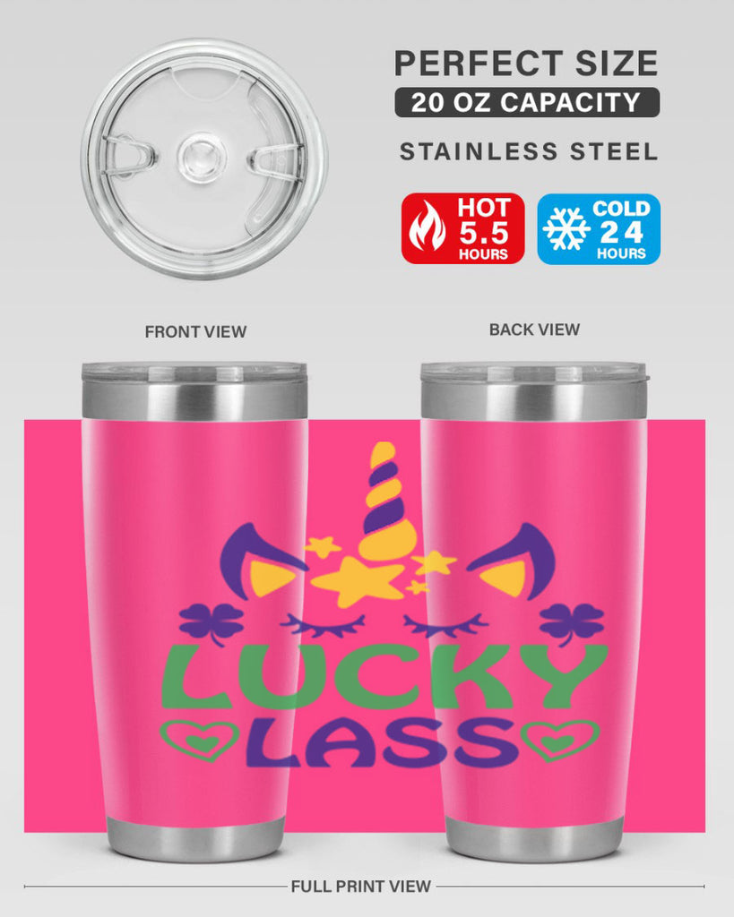 lucy lass 11#- mardi gras- Tumbler