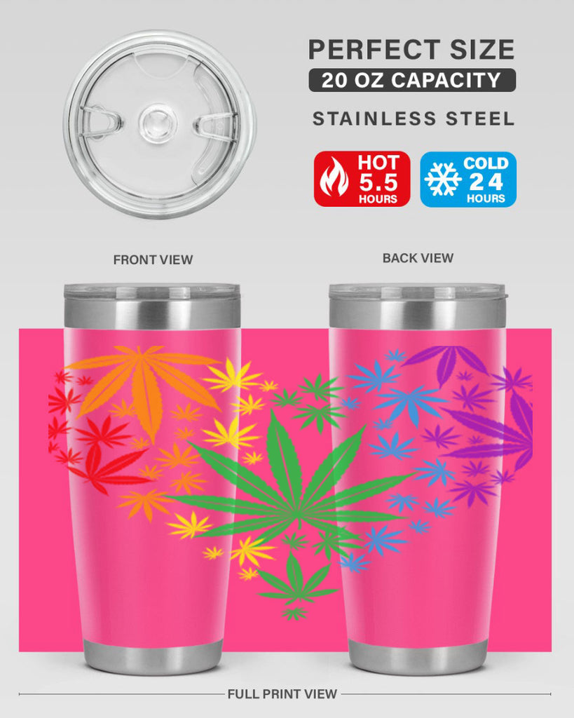 marijuana heart 200#- marijuana- Tumbler