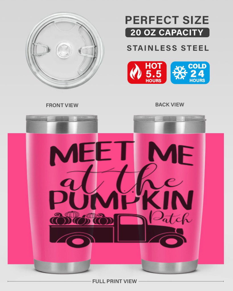 meet me at the pumpkin patch 424#- fall- Tumbler