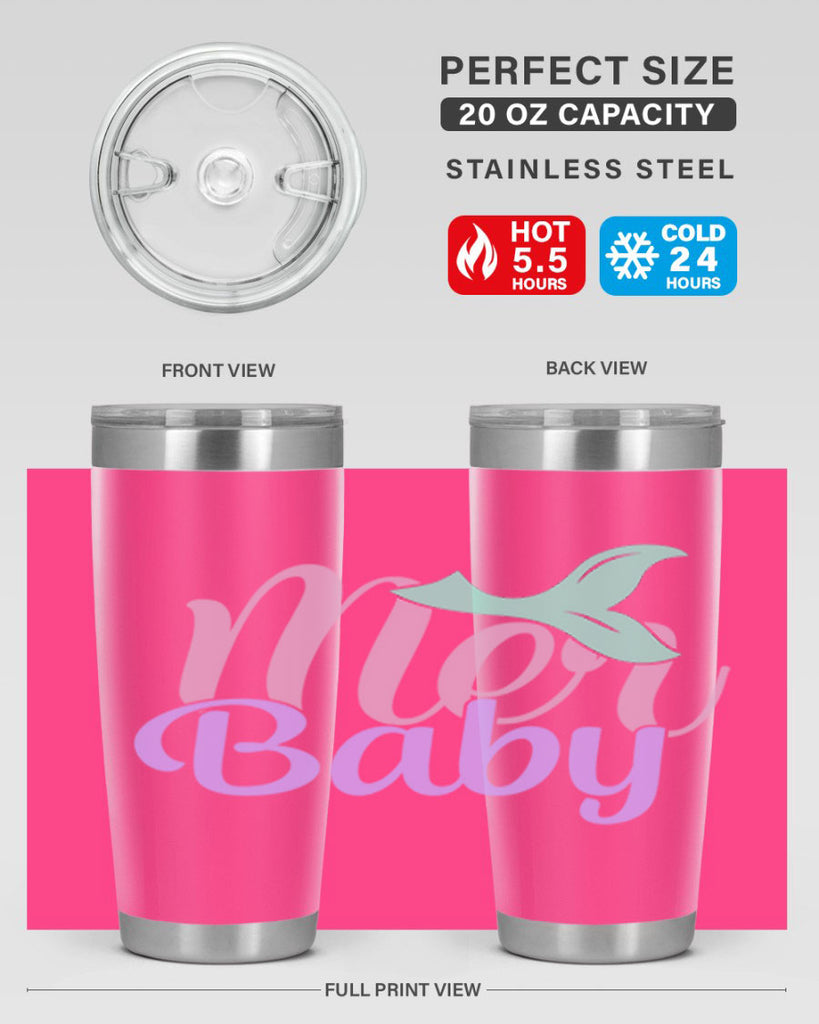 mer baby 3#- mermaid- Tumbler