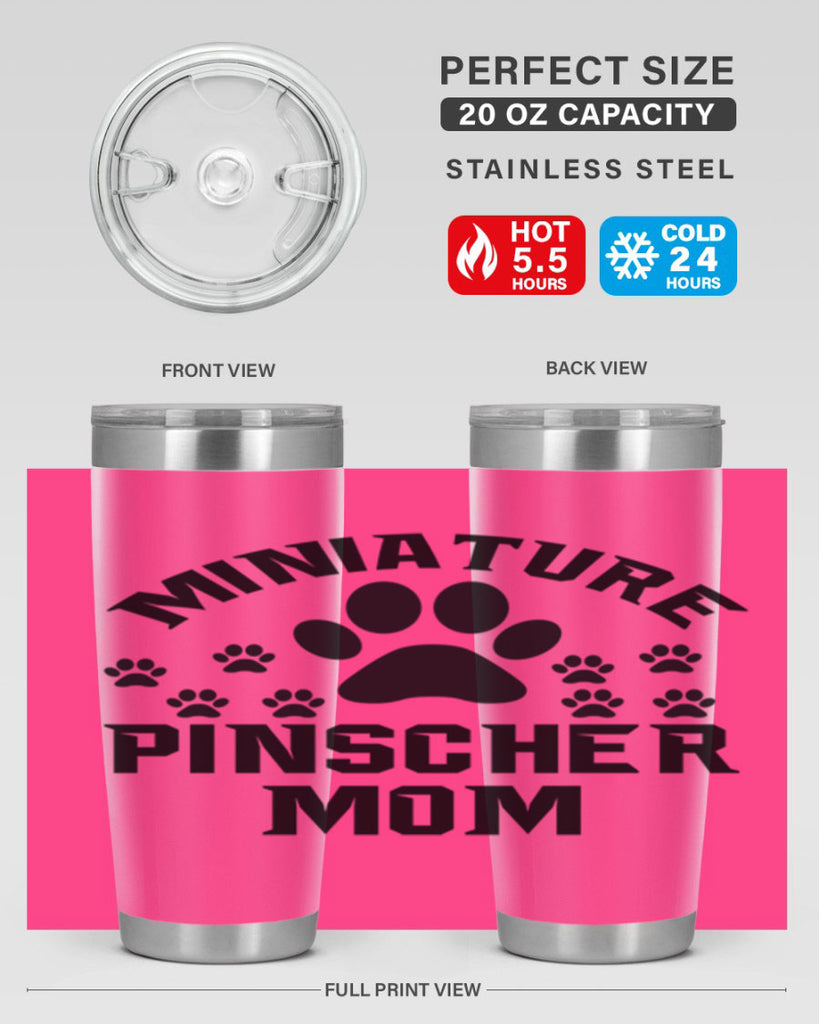 miniature pinscher mom 129#- mom- Tumbler