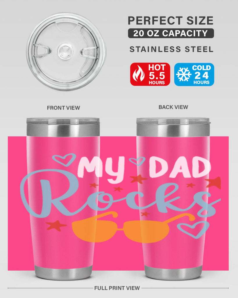 my dad rocks 83#- fathers day- Tumbler