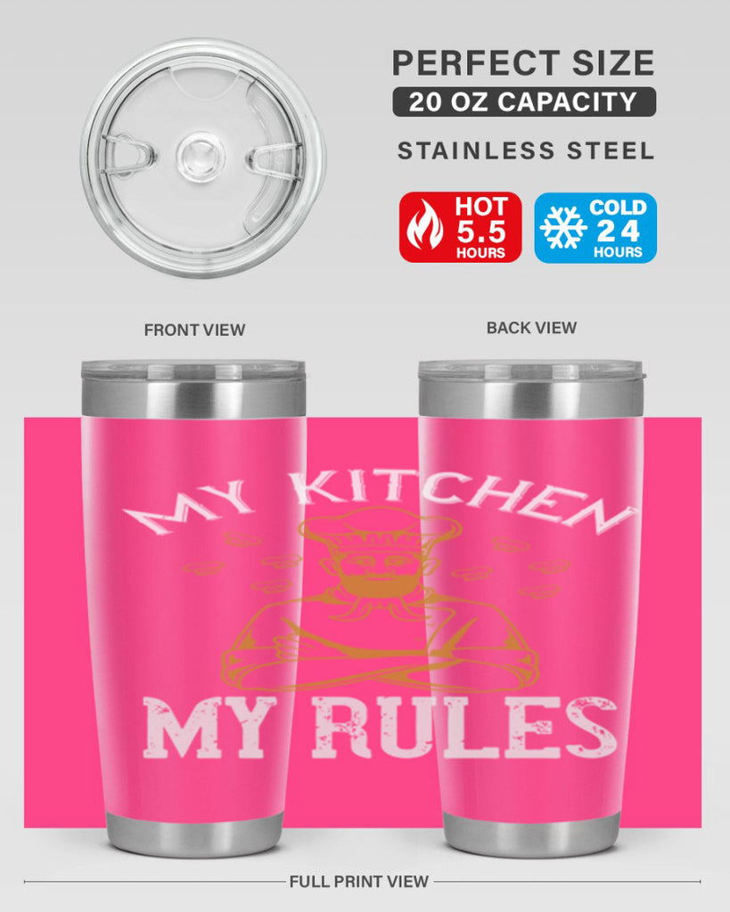 my kitchen my rules 15#- cooking- Tumbler