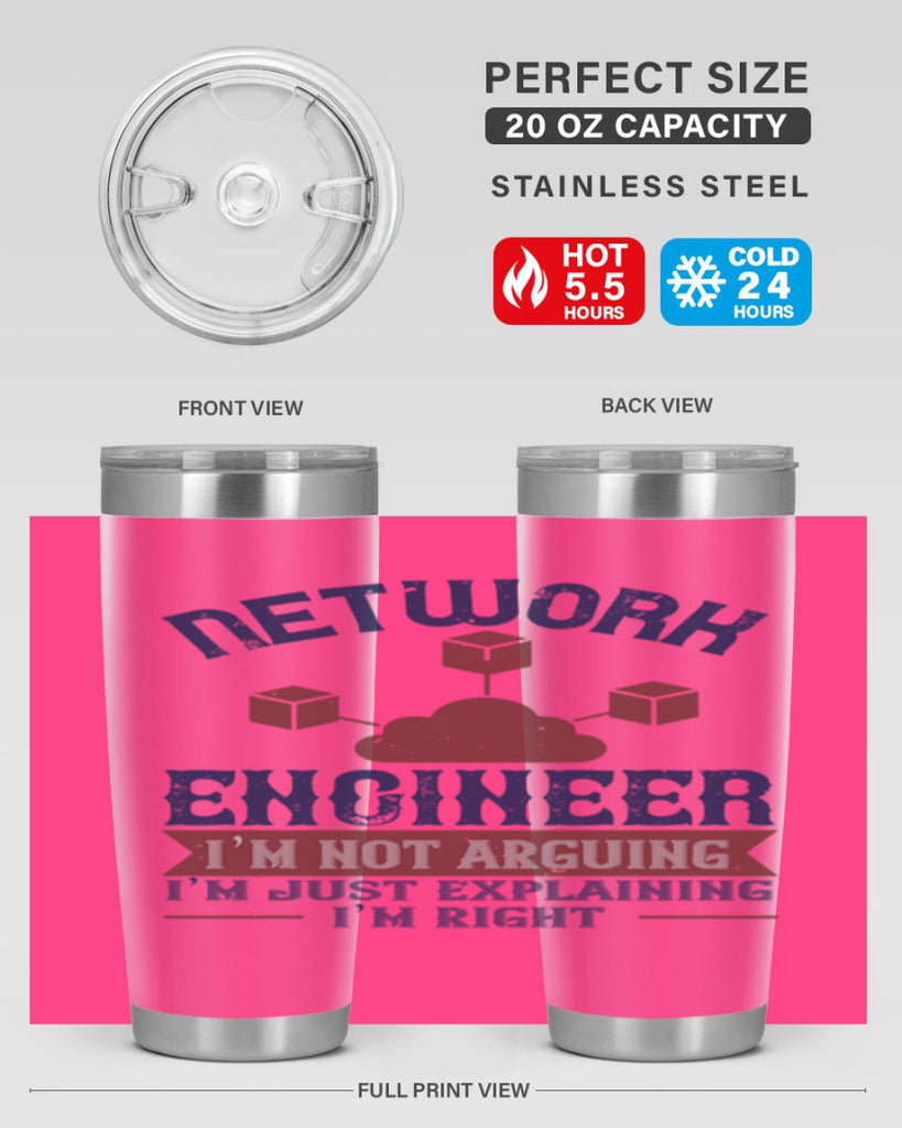 network engineer I am not arguing Im just explaining im right Style 42#- engineer- tumbler