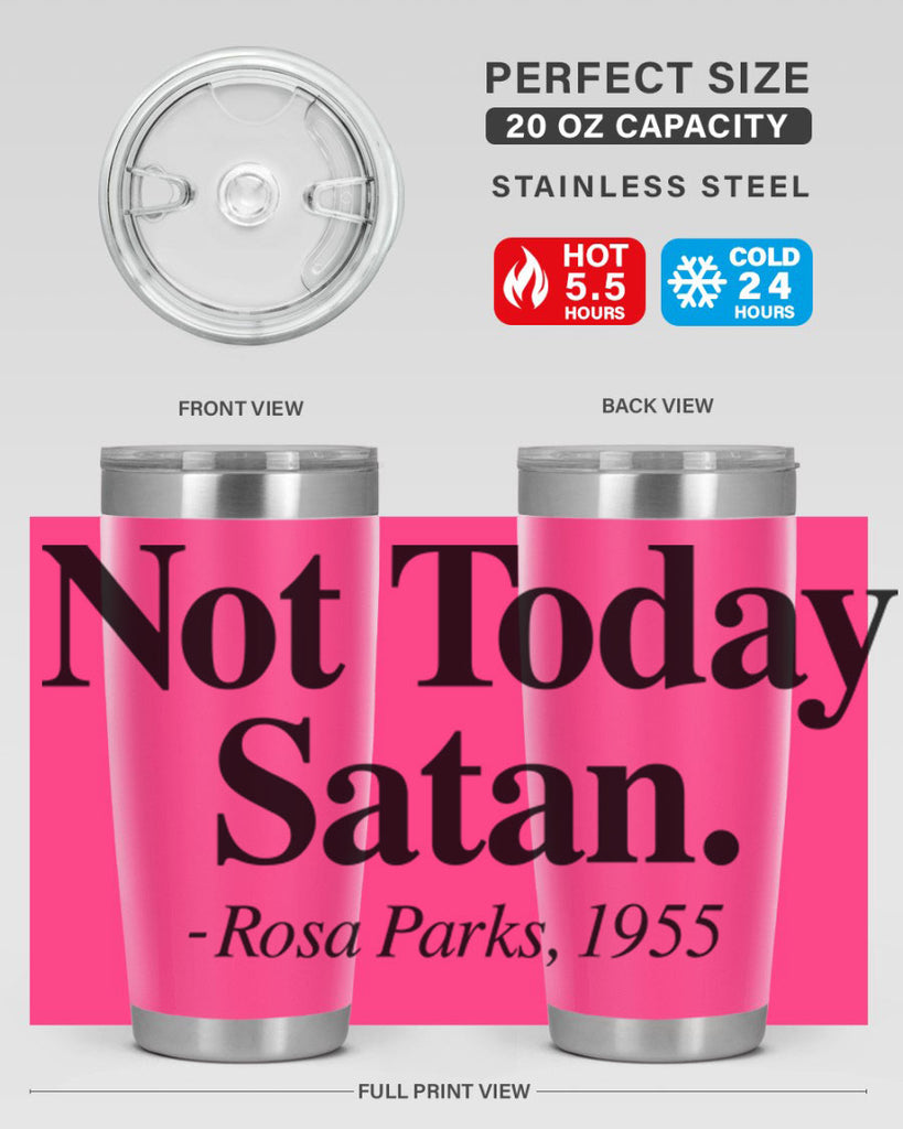 not today satan rosa parks 59#- black words phrases- Cotton Tank