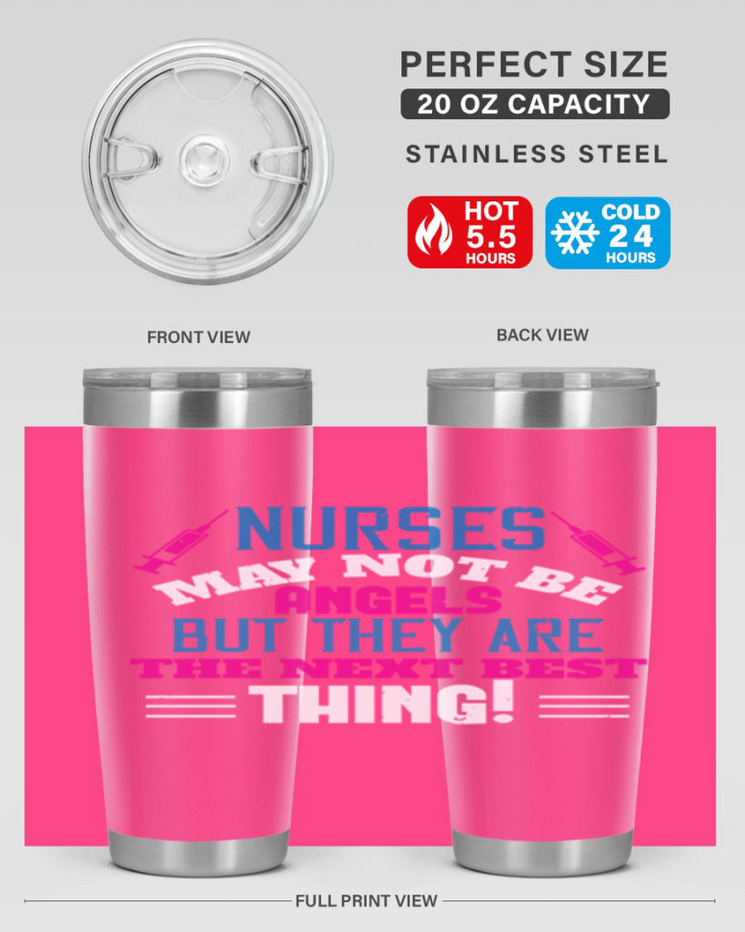nurse may not be angels Style 279#- nurse- tumbler