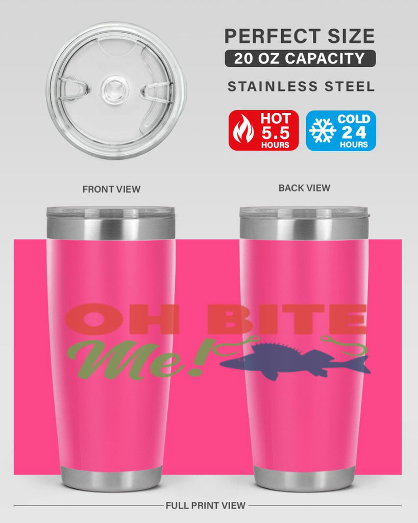 oh bite me 202#- fishing- Tumbler