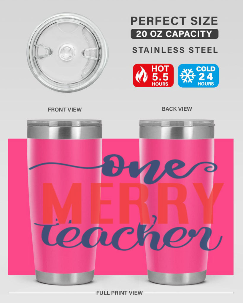 one merry teacher Style 161#- teacher- tumbler