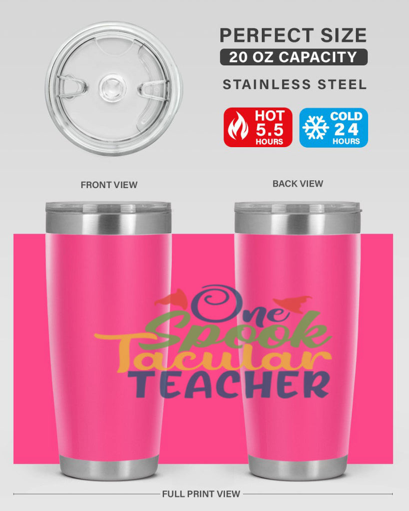 one spook tacular teacher Style 160#- teacher- tumbler