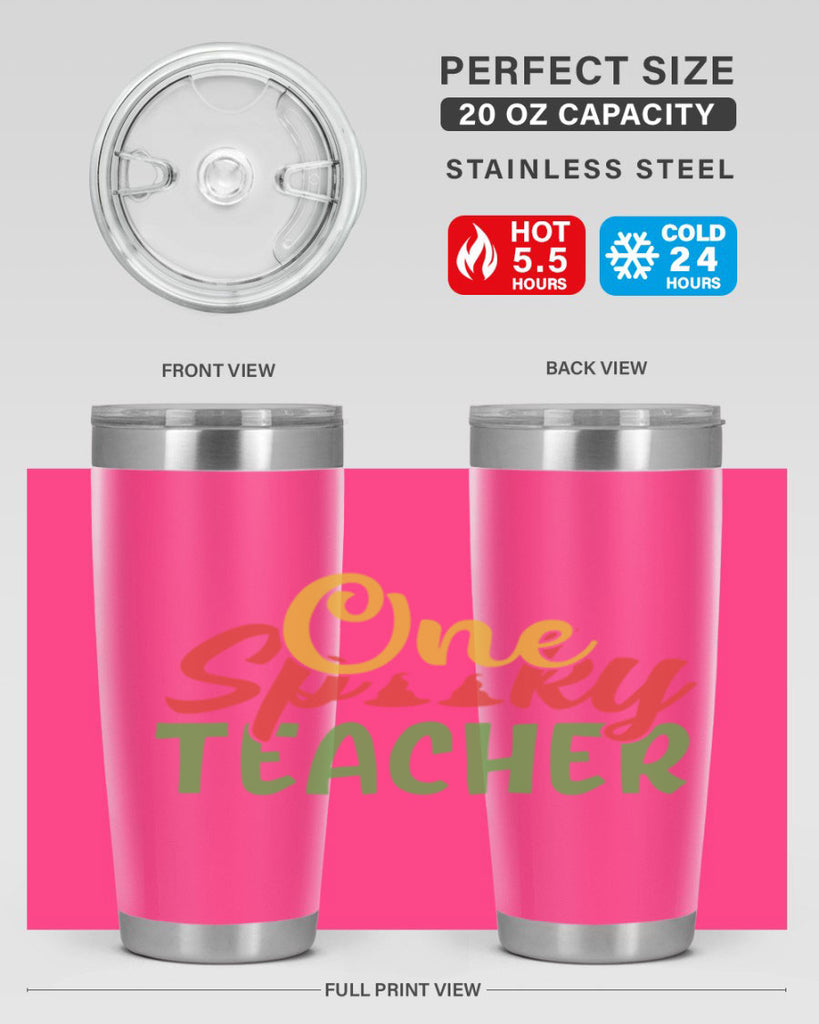 one spooky teacher Style 158#- teacher- tumbler