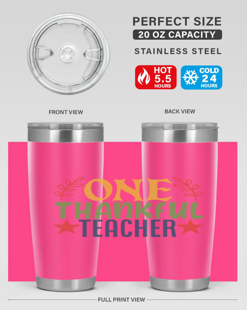 one thankful teacher Style 157#- teacher- tumbler