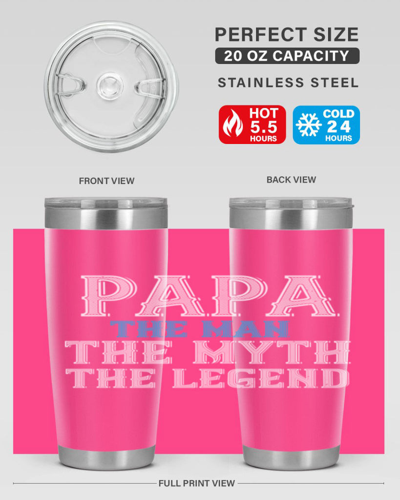 papa the man the myth the legend 15#- grandpa - papa- Tumbler