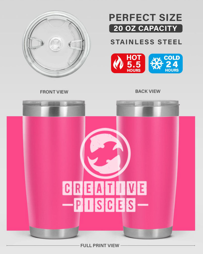 pisces 345#- zodiac- Tumbler