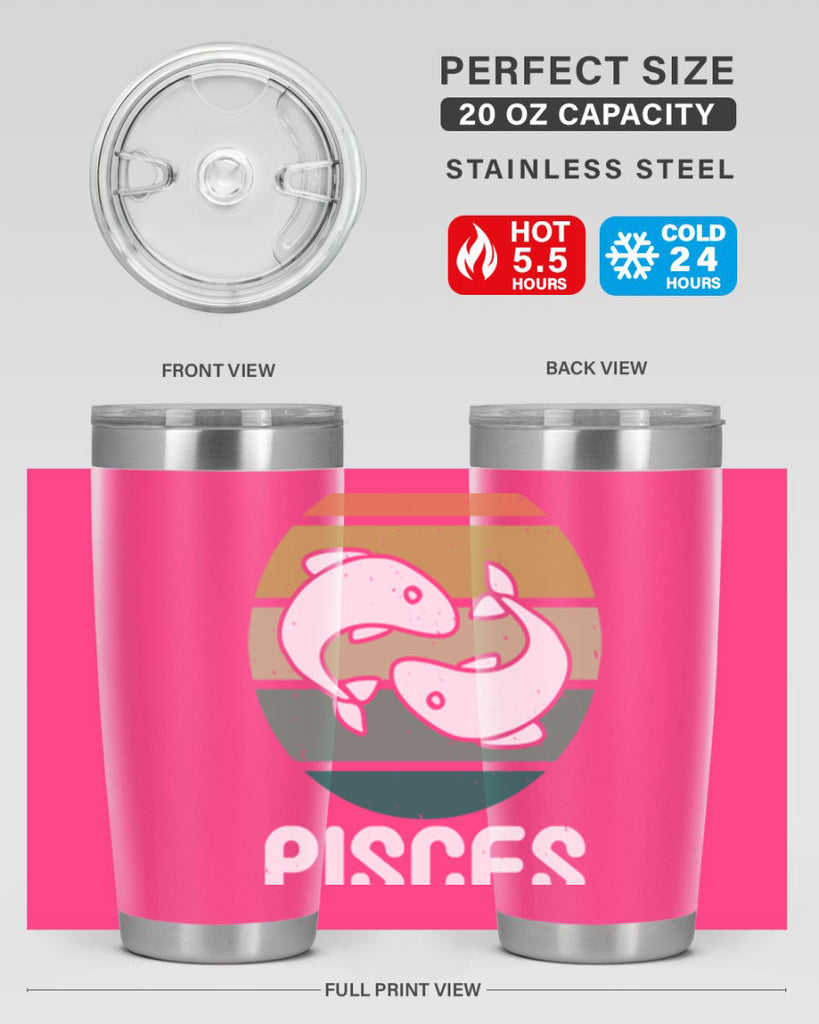 pisces 346#- zodiac- Tumbler