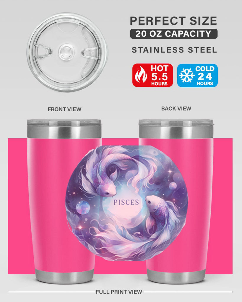 pisces 348#- zodiac- Tumbler