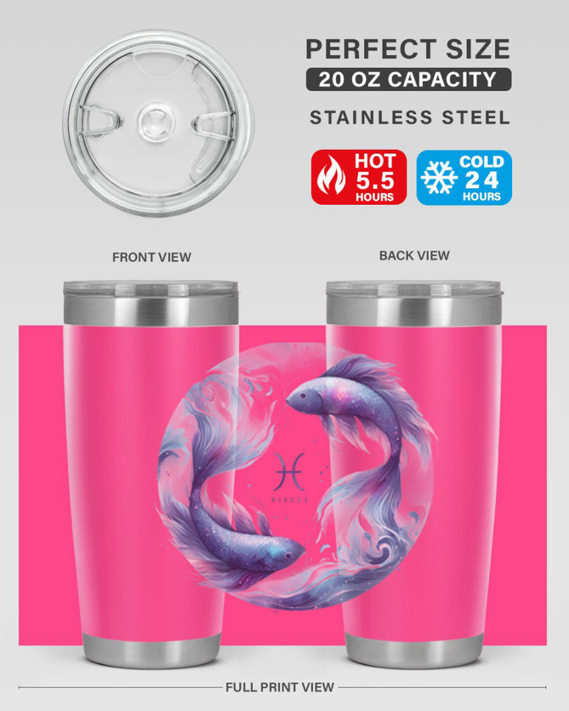 pisces 362#- zodiac- Tumbler