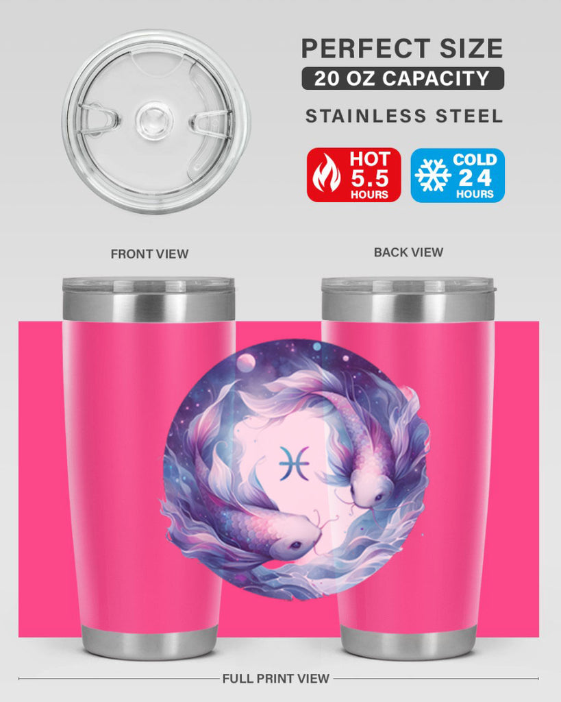 pisces 363#- zodiac- Tumbler