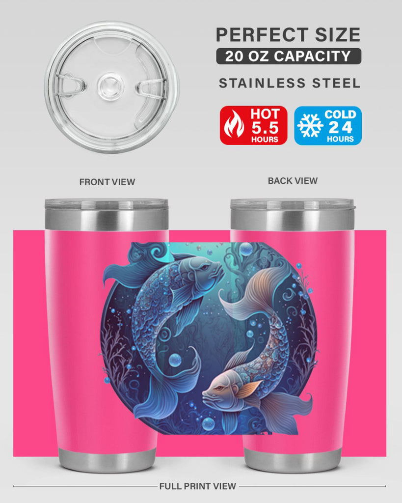 pisces 364#- zodiac- Tumbler