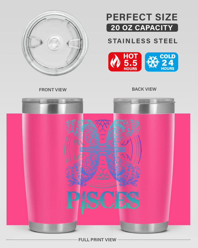 pisces Zodiac 381#- zodiac- Tumbler