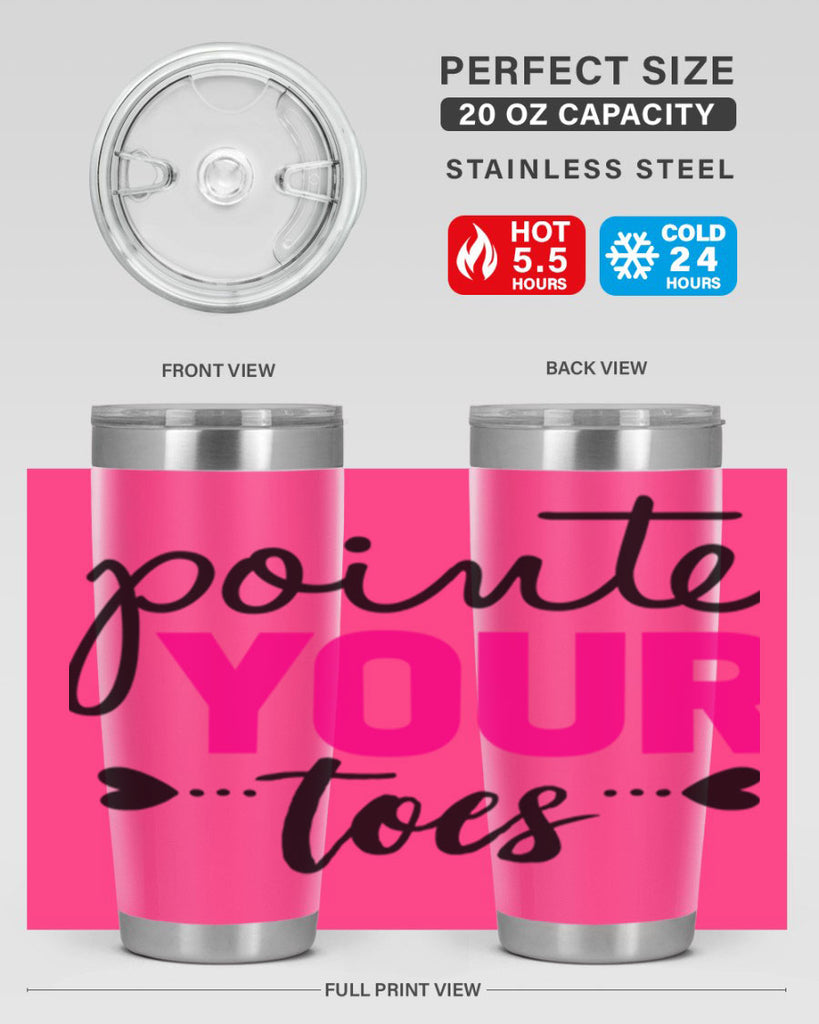 pointe your toes 71#- ballet- Tumbler