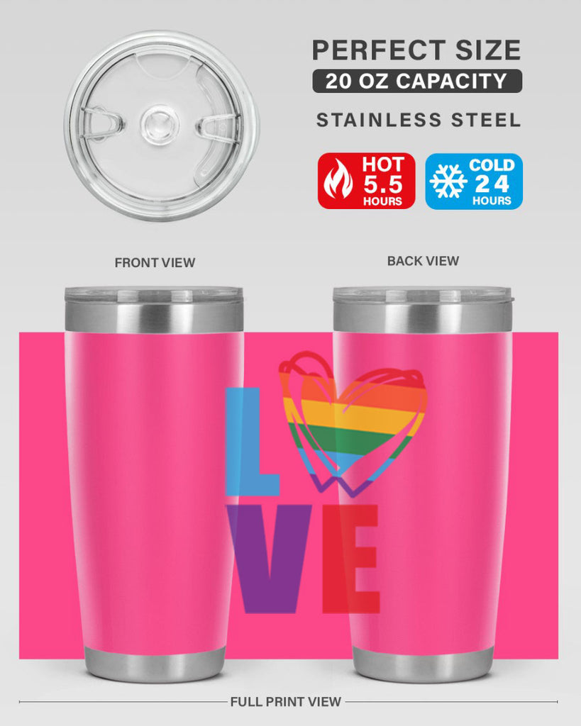 pride love heart 64#- lgbt- Tumbler