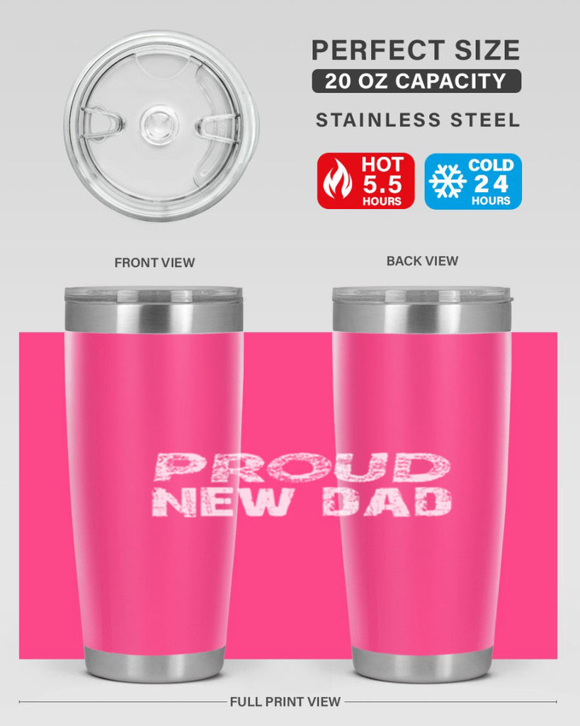 proud new dad 70#- dad- Tumbler