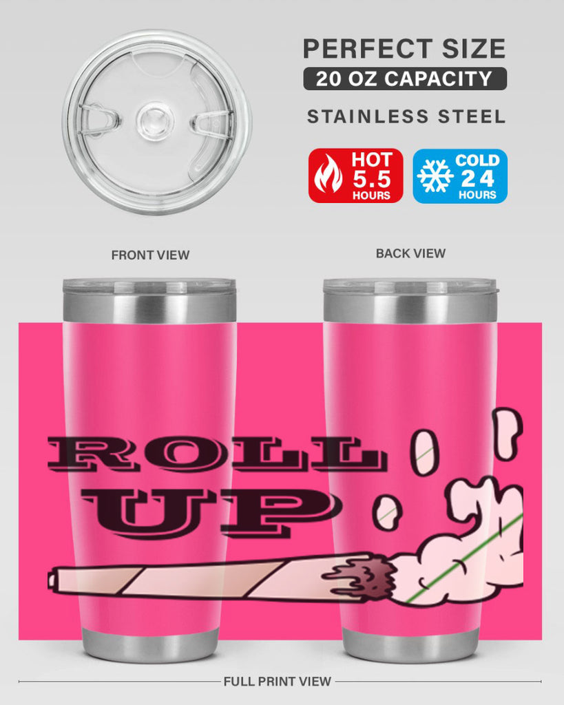 roll up 229#- marijuana- Tumbler