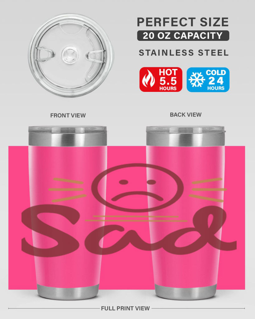 sad 5#- fathers day- Tumbler