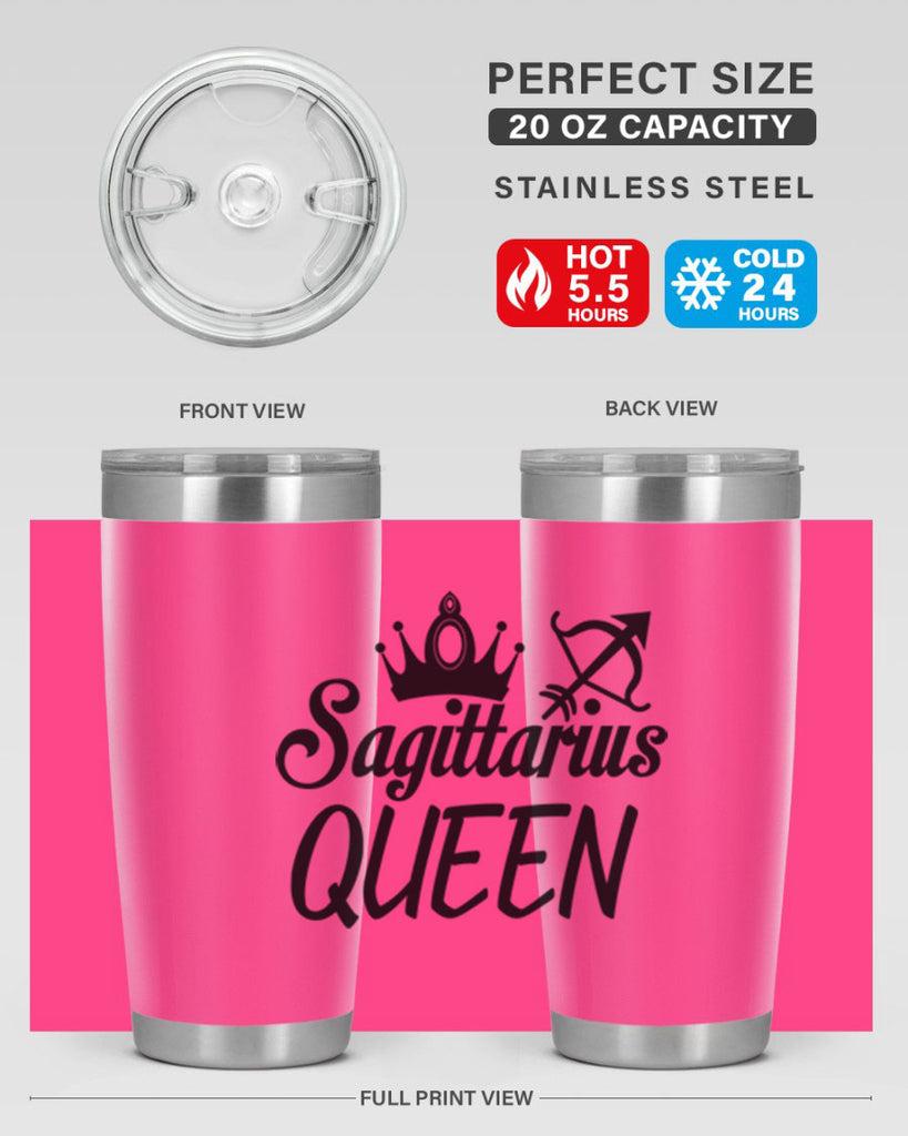 sagittarius queen 412#- zodiac- Tumbler
