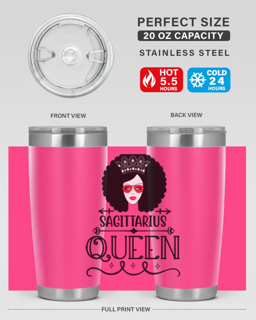 sagittarius queen 414#- zodiac- Tumbler