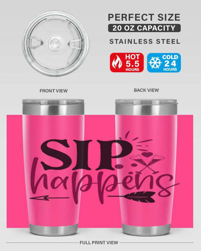 sip happens 164#- wine- Tumbler