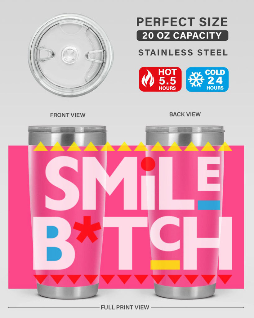 smile bitch 30#- black words phrases- Cotton Tank