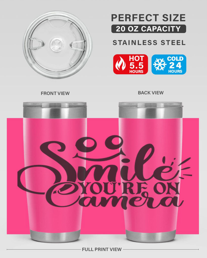 smile youre on camera 53#- home- Tumbler