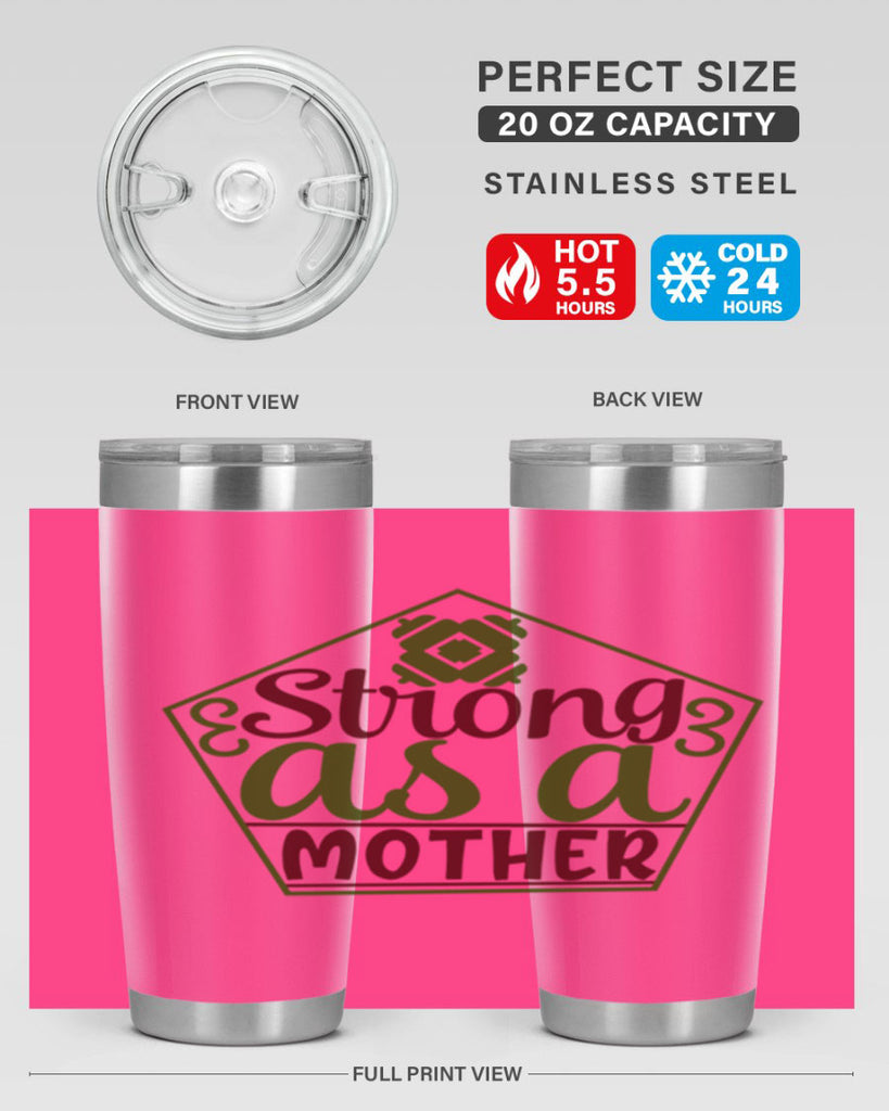 strong as a mother 14#- gym- Tumbler