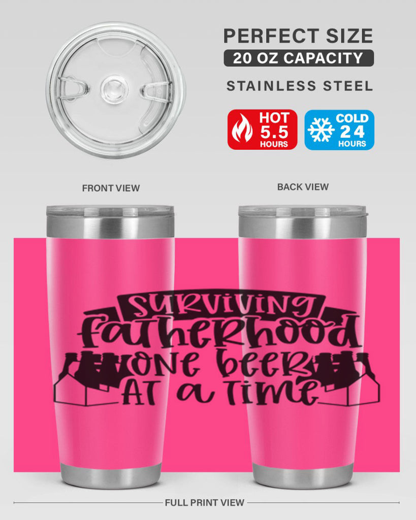 surviving fatherhood one beer at a time 19#- fathers day- Tumbler