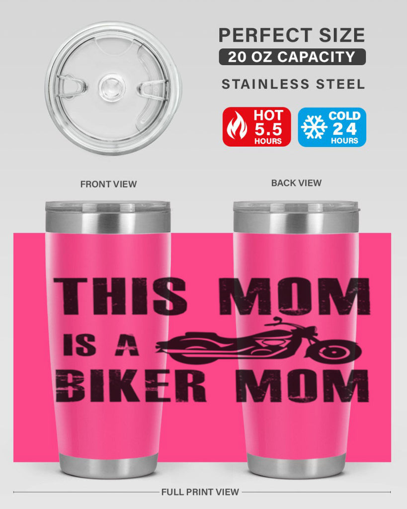 this mom is a biker mom 35#- mom- Tumbler