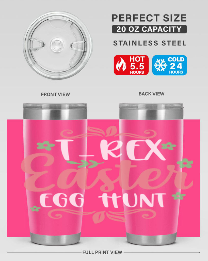 trex easter egg hunt 6#- easter- Tumbler