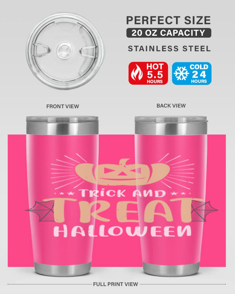 trick and treat halloween 125#- halloween- Tumbler