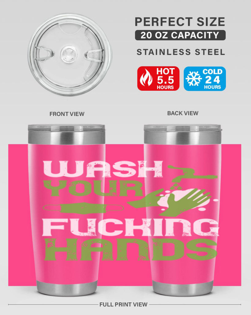 wash your fucking hands Style 14#- corona virus- Cotton Tank