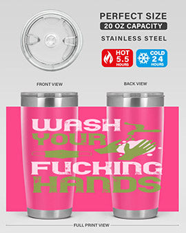 wash your fucking hands Style 14#- corona virus- Cotton Tank