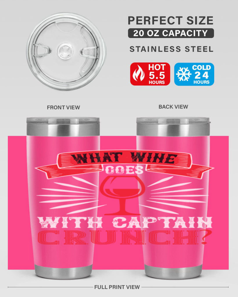 what wine goes with captain 10#- wine- Tumbler