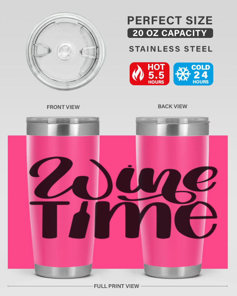 wine time 16#- wine- Tumbler